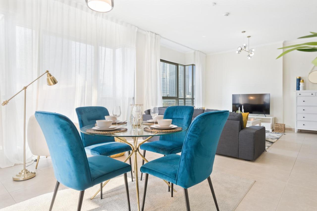 Stylish Apartment With Partial Burj Khalifa View ドバイ エクステリア 写真