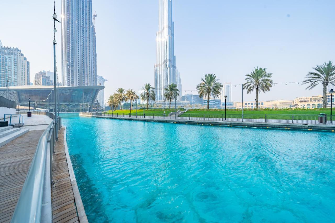 Stylish Apartment With Partial Burj Khalifa View ドバイ エクステリア 写真